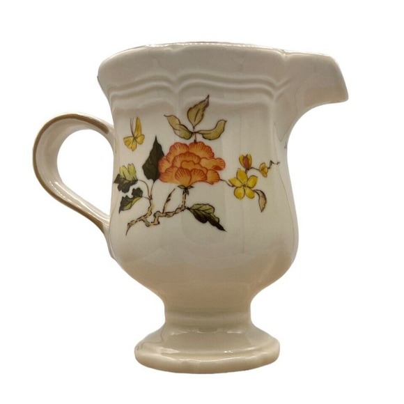 Mikasa Heritage Olde Tapestry Creamer Pitcher Stoneware 4.5" F2005 Japan - Picture 4 of 7